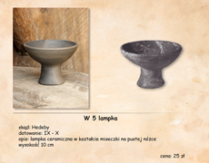 W 5 lampka hedeby clay lamp